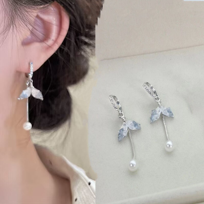 E14,S925 Silver Needle Earrings C