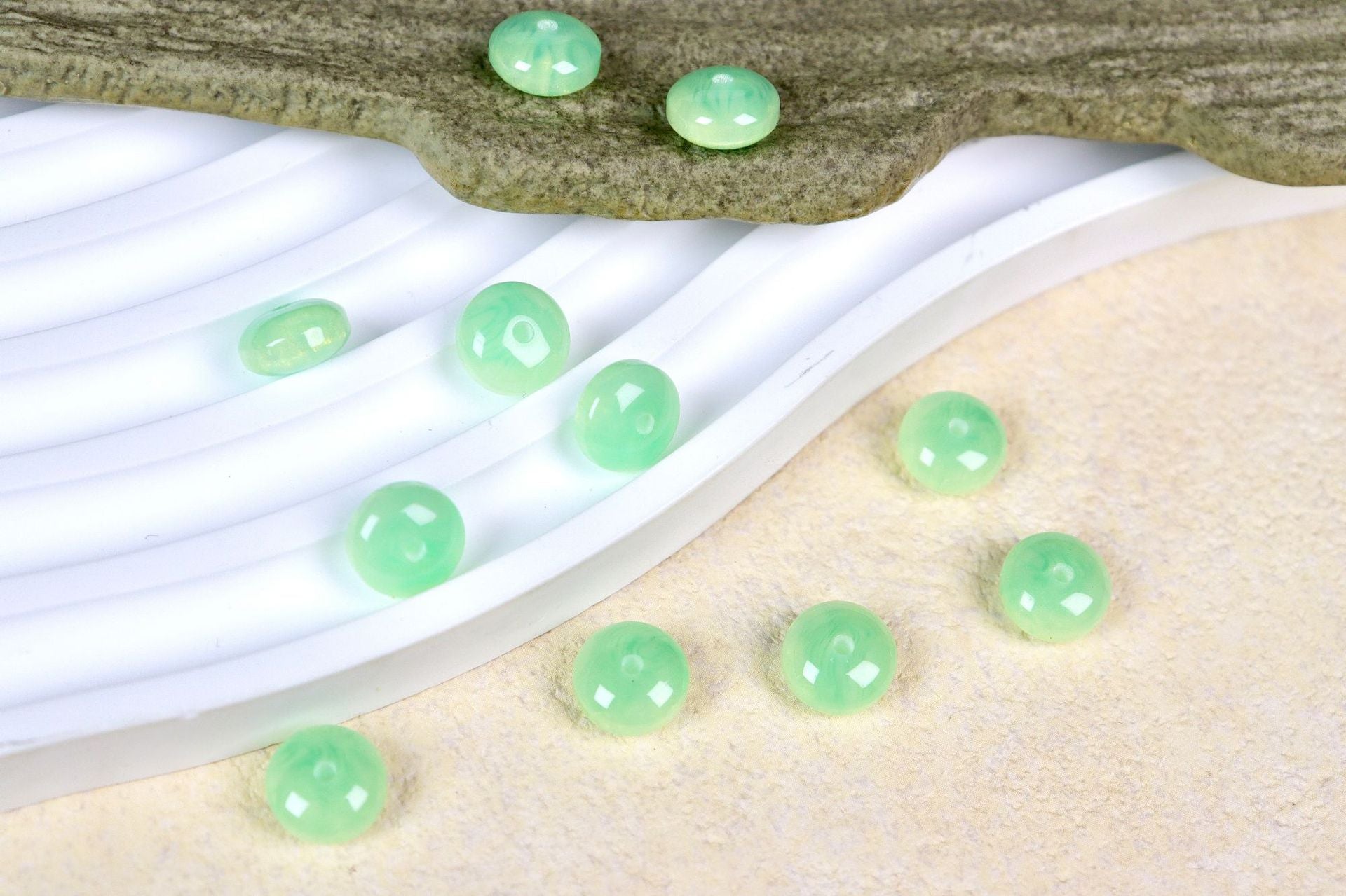 NO.2 Glow-in-the-dark Resin Beads C 鎏金彩虹算盘珠