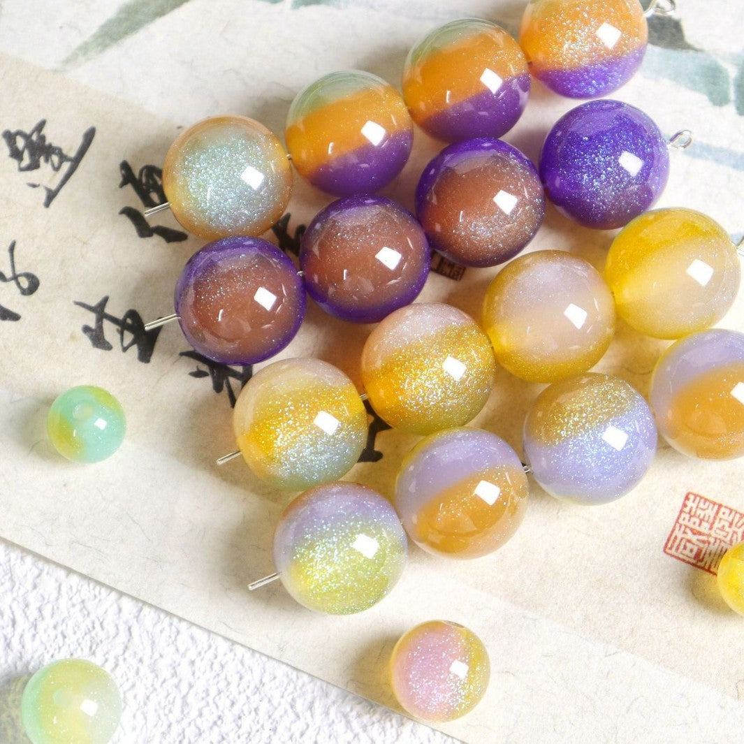 NO.21 Rainbow Candy Resin Beads 彩虹糖