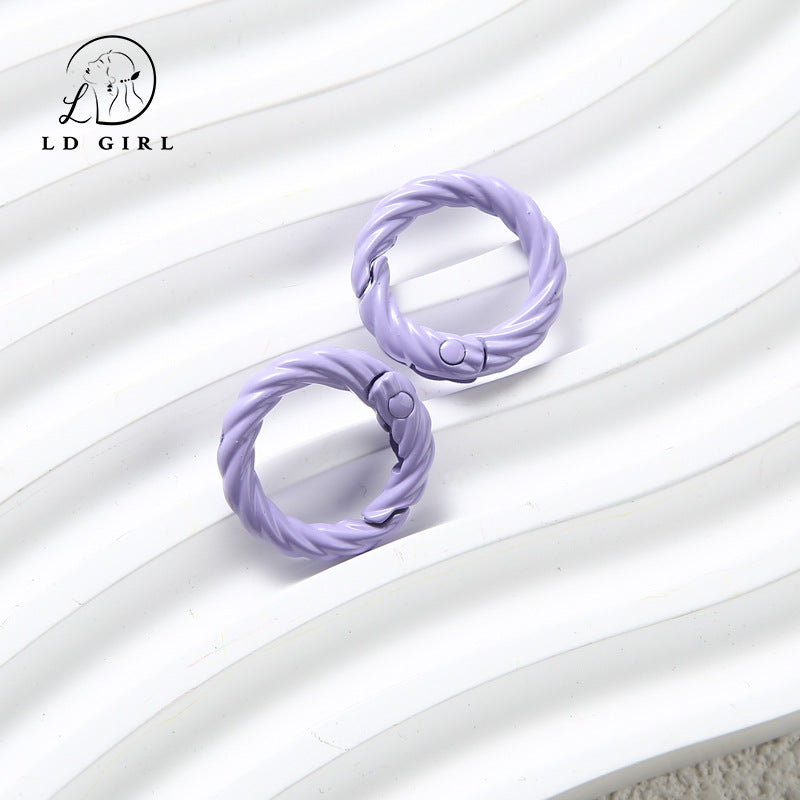 A twist spring chain, DIY keychain