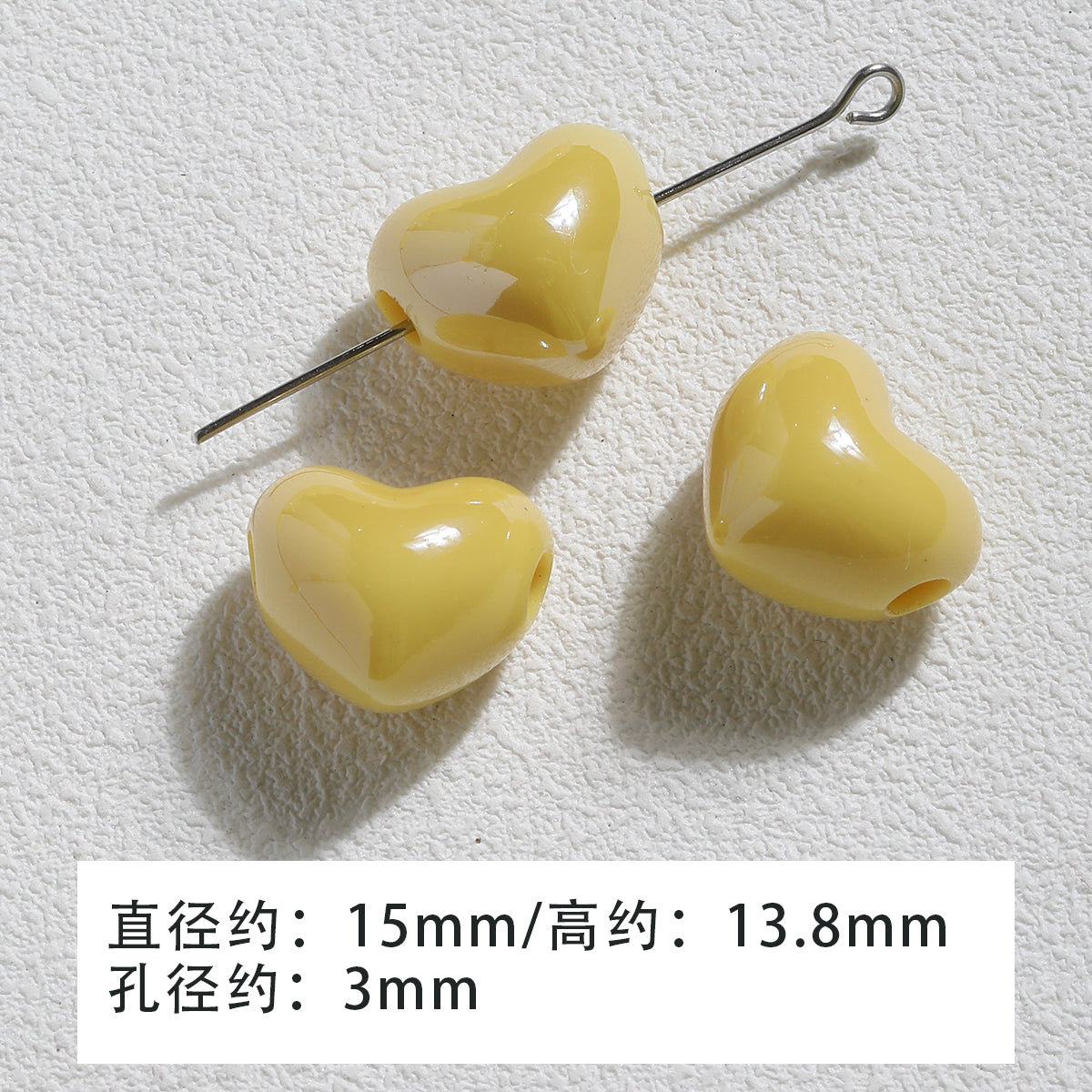 Heavy industry/hand-painted beadsDIY accessories/【蛋黄派】