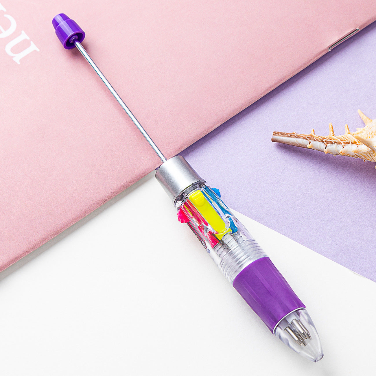 Four-color of one bead pen, DIY bead pen