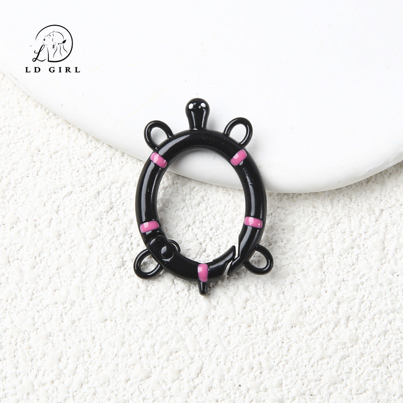 A small turtle spring buckle, open ring