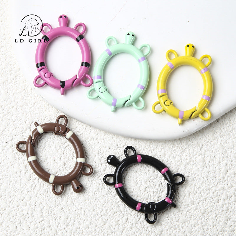 A small turtle spring buckle, open ring