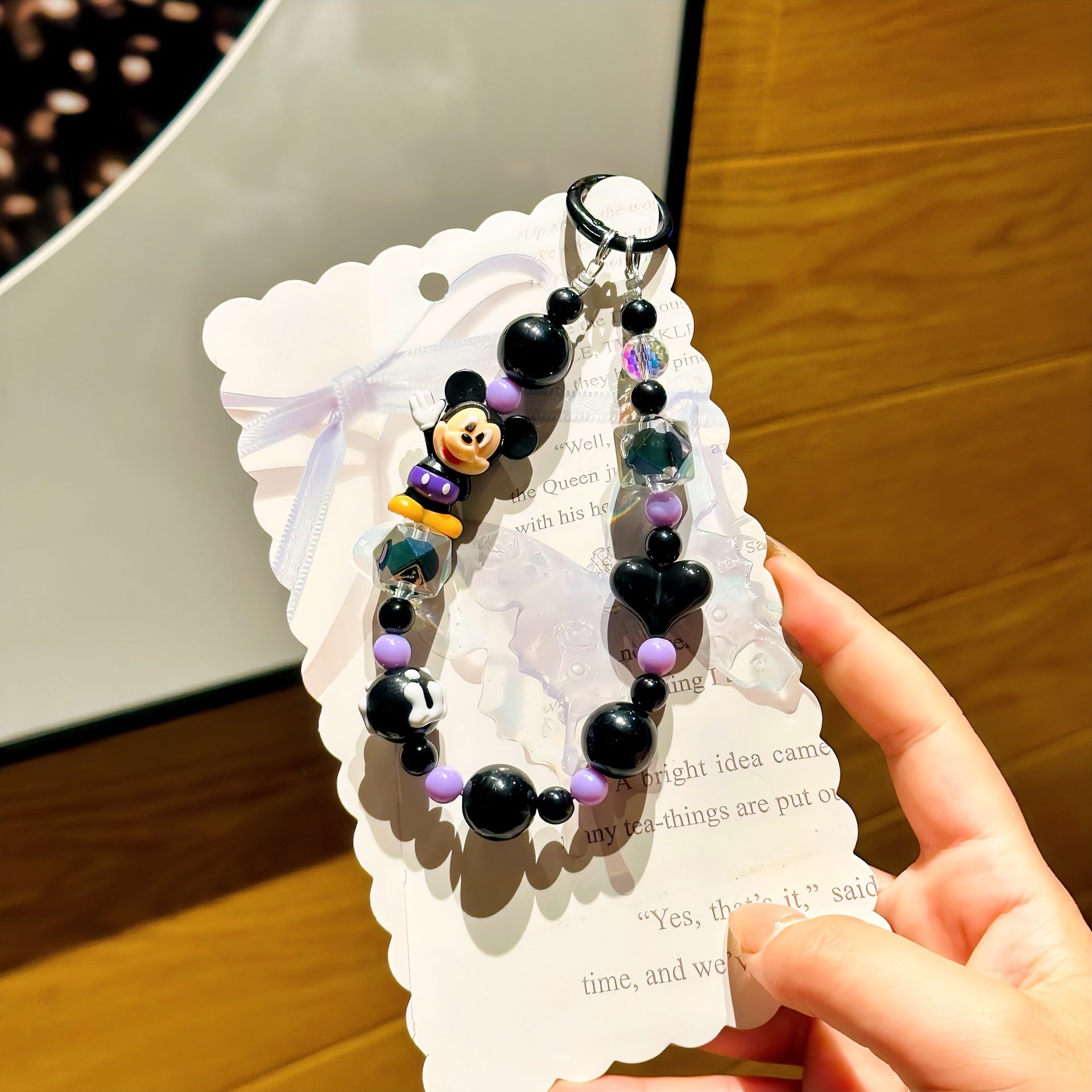 C1 new three-dimensional cartoon Mickey mobile phone chain/keychain/bag pendant