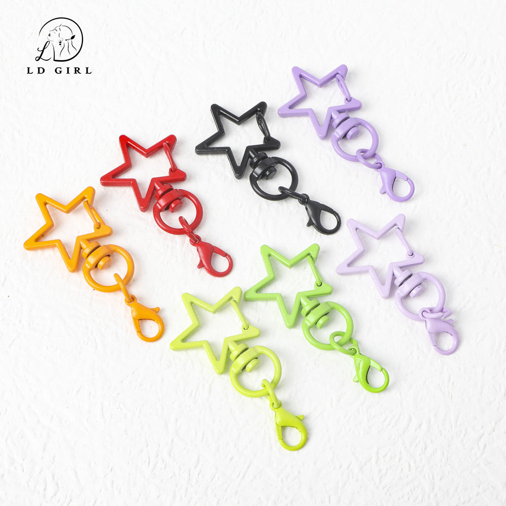 A Color Rotary Buckle, Alloy Accessories, Pentagram Buckle