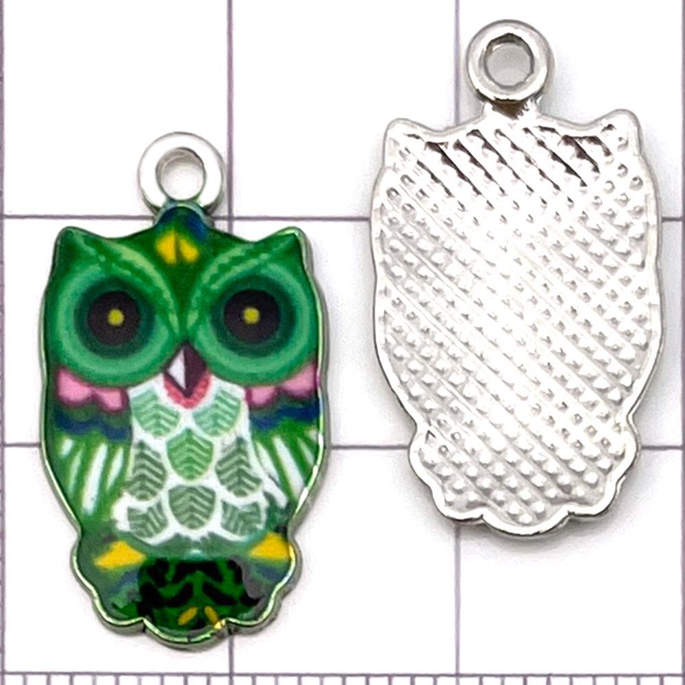 NO.17 Mix 20 metal owl pendants