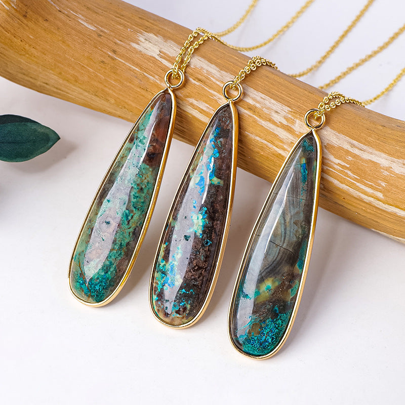 Natural Crystal Ocean Stone Crystal Earrings