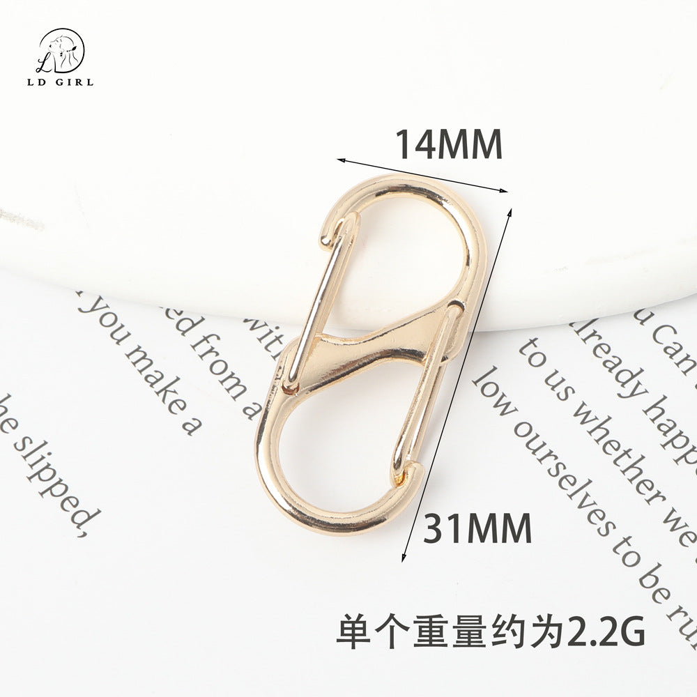 A Golden Cat, Apple, Heart, Spring Buckle, DIY Accessories