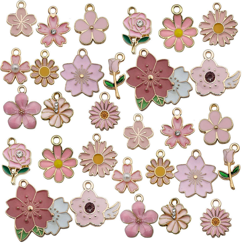 NO.20-1mixed30 gold plated enamel charm metals, alloys