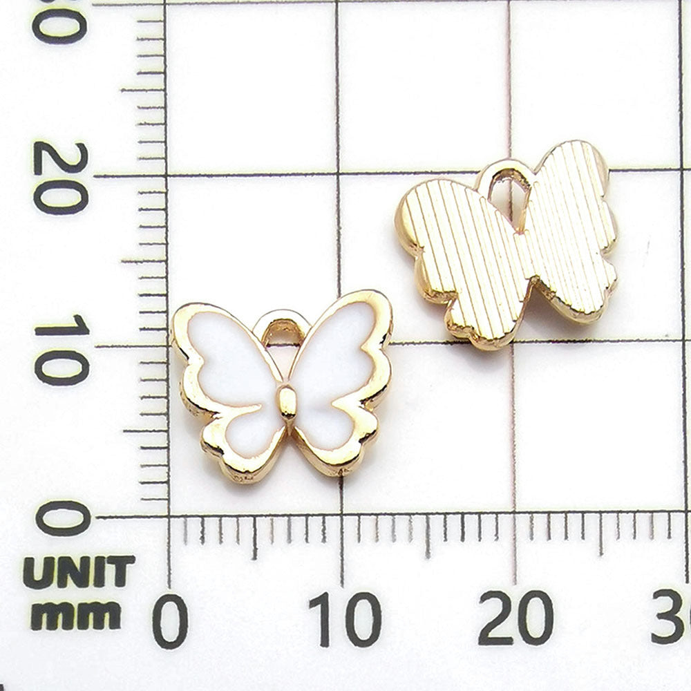 NO.24 Mixed 20 white gold plated enamel charm metals, alloys