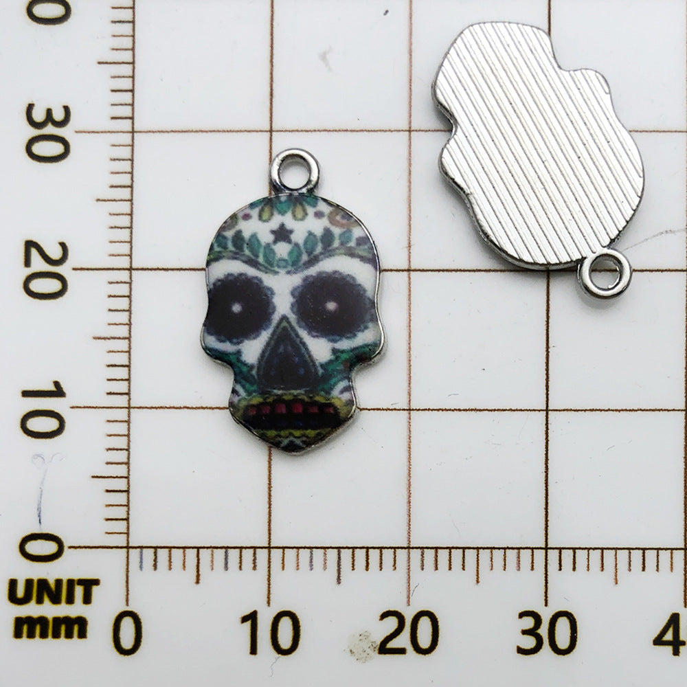 NO.19 printed skull