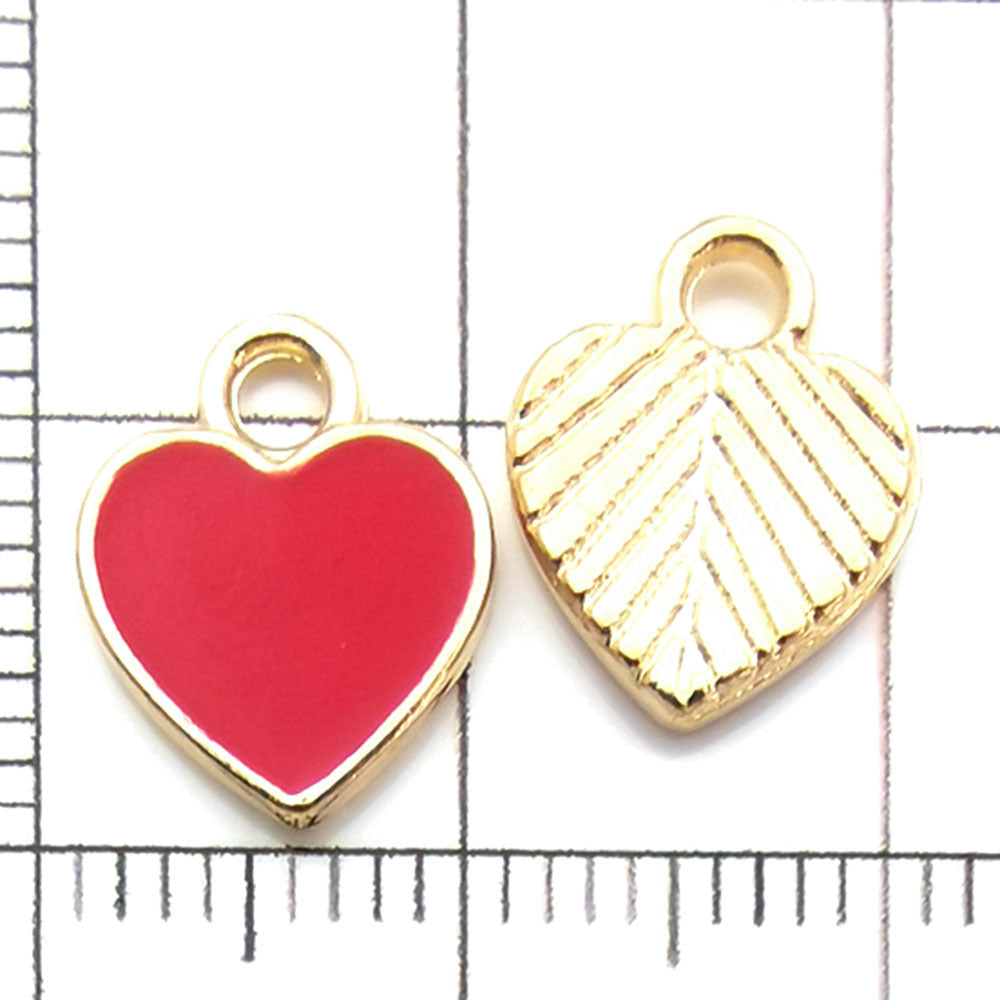 NO.9 Mixed 20 red gold plated enamel charm metal, alloy