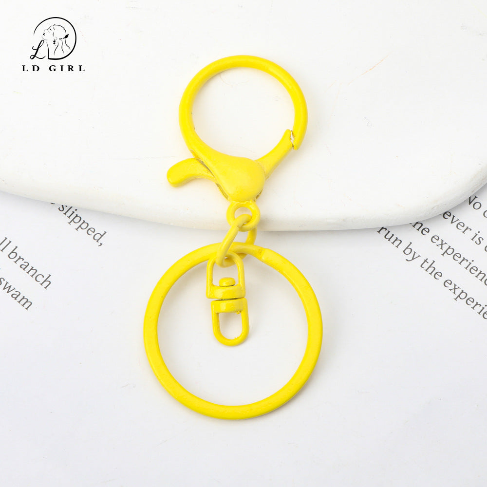 A MOQ10PCS key ring three-piece DIY handmade accessories