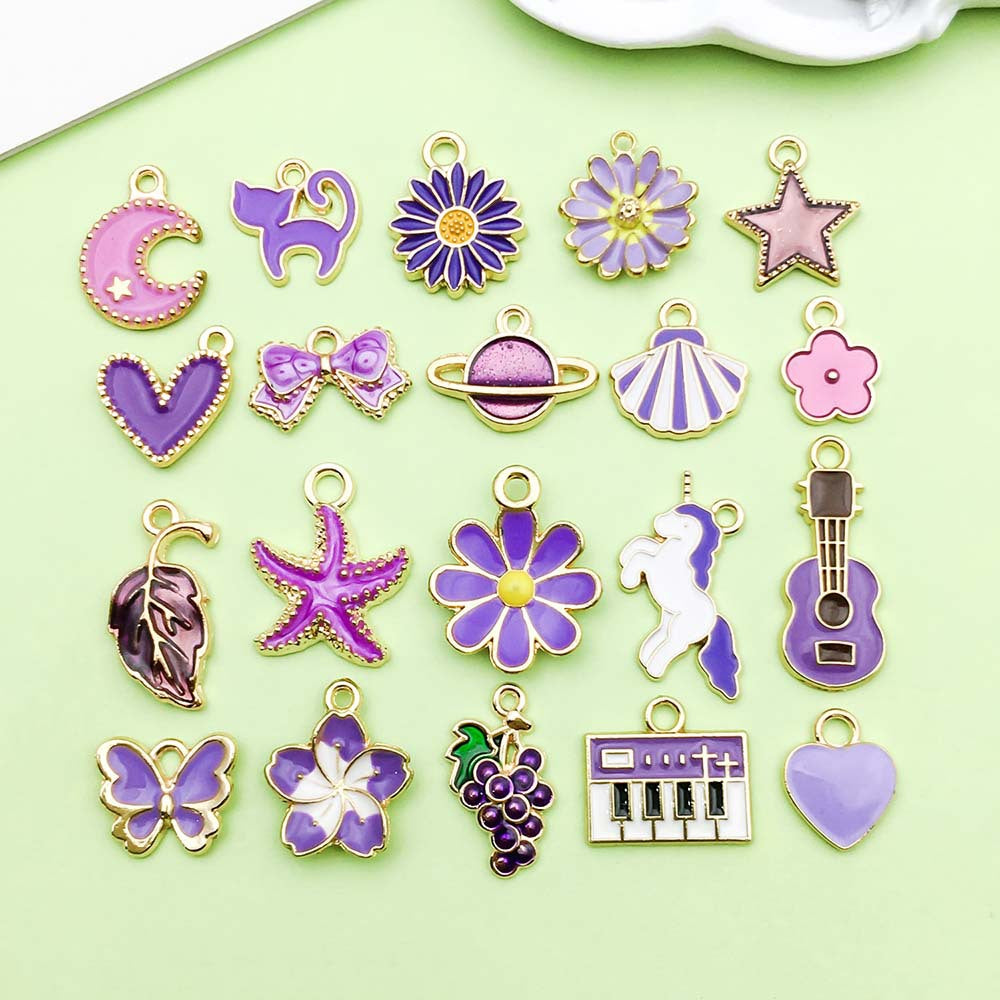NO.4-1  Mixed 20 purple jewelry accessories