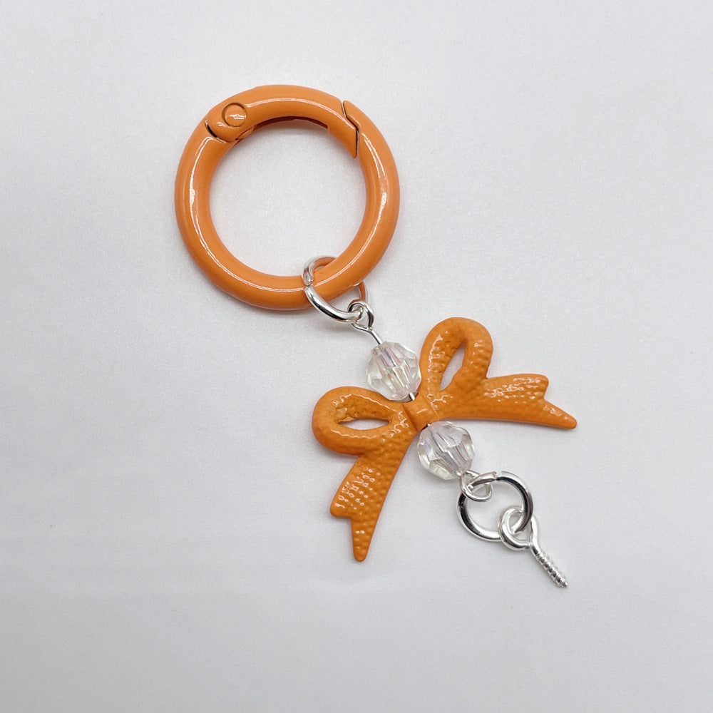 MOQ 50 PCS,Color flower universal rotating spring chain, candy flower key chain, plum blossom spring ring