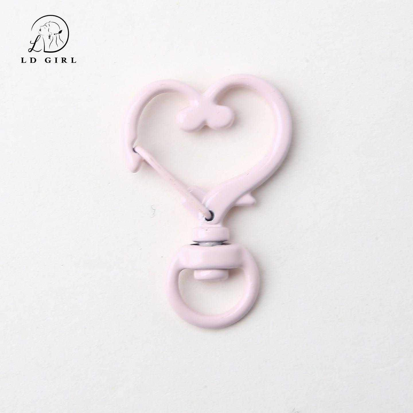 A love spring key heart ring, DIY pendant