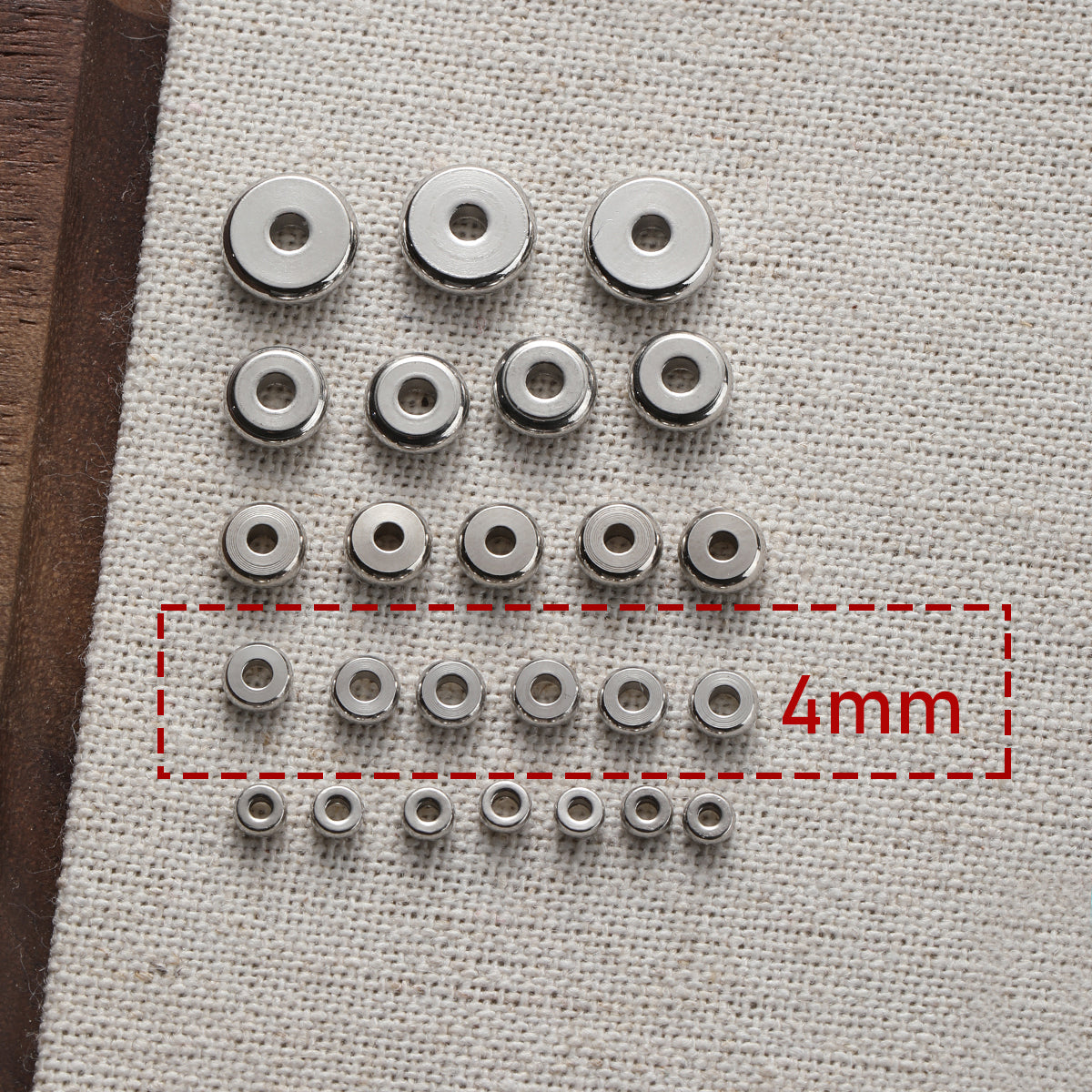Color retention/titanium steel/stainless steel/spacer beads/DIY accessories