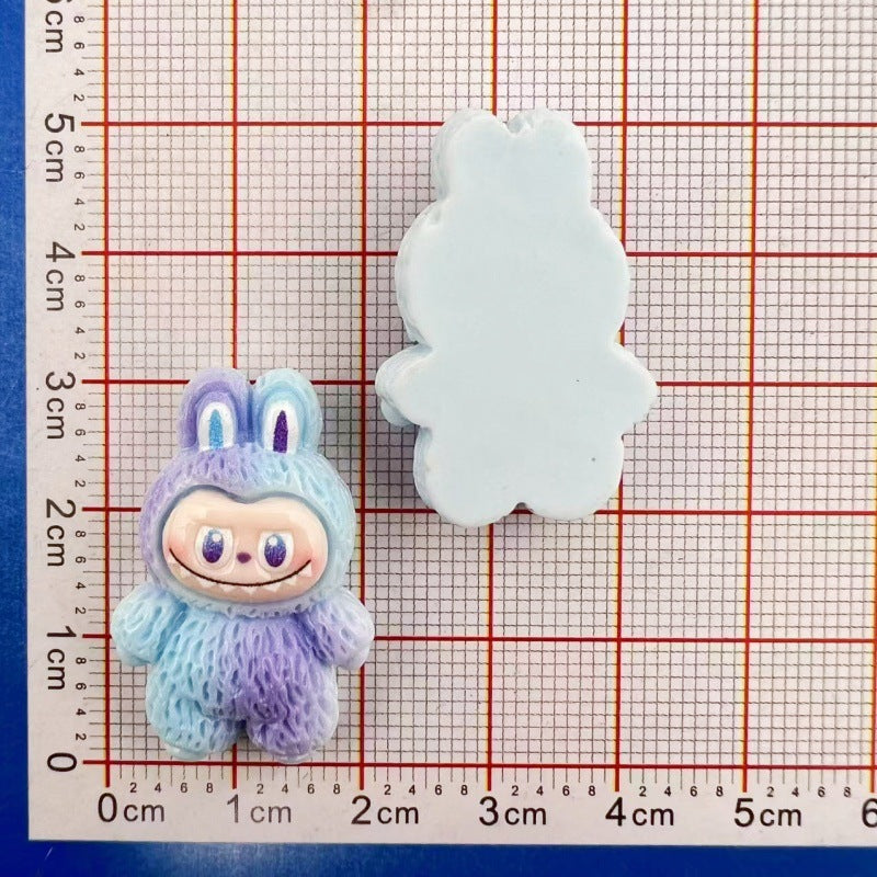 Abubu1 Cute cartoon DIY accessories/cream glue handmade/keychain pendant mobile phone case patch