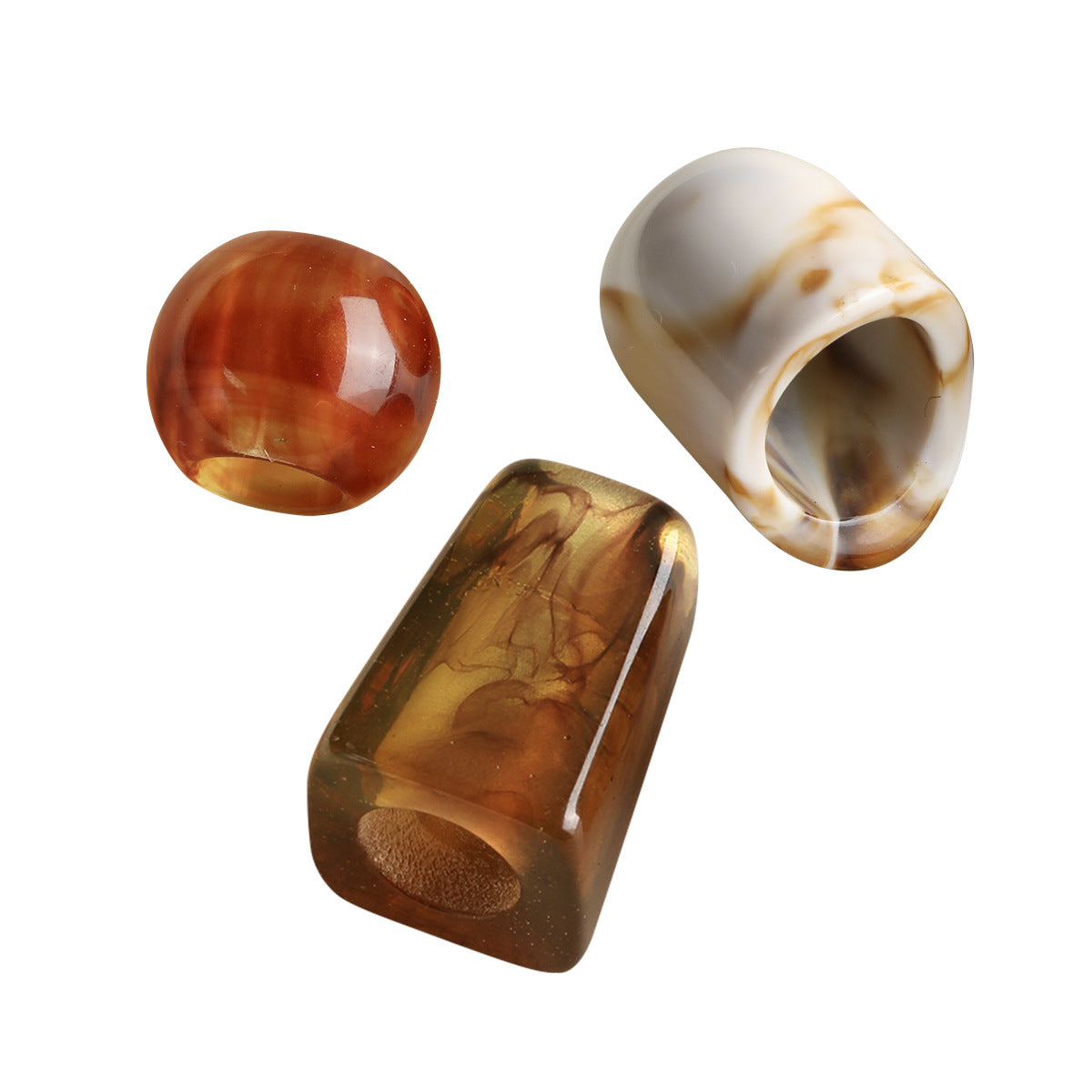 Acrylic smudged large holes/barrel beads/abacus beads/DIY accessories