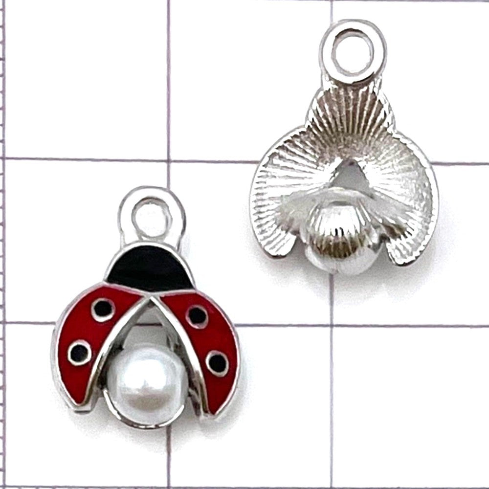 NO.8 Mixed 20  ladybug metal, alloy