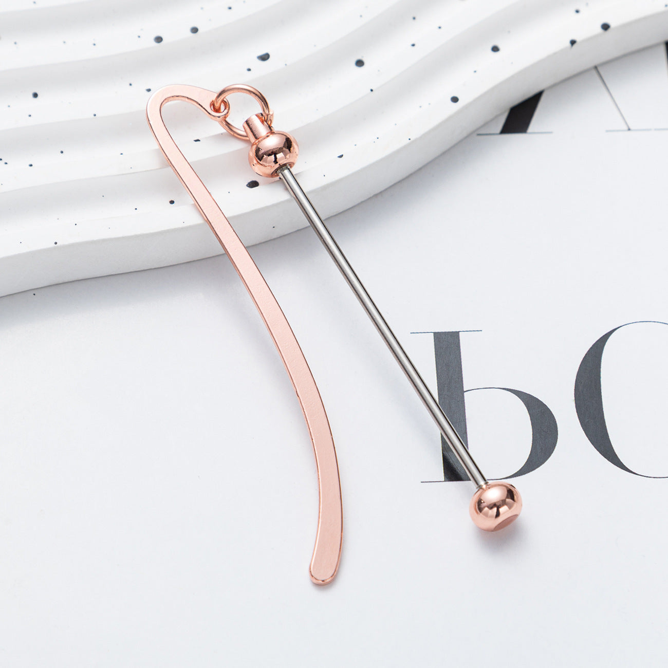 19-color Metal bookmarks, DIY beaded bookmarks, children's gifts, prizes, marker page folders