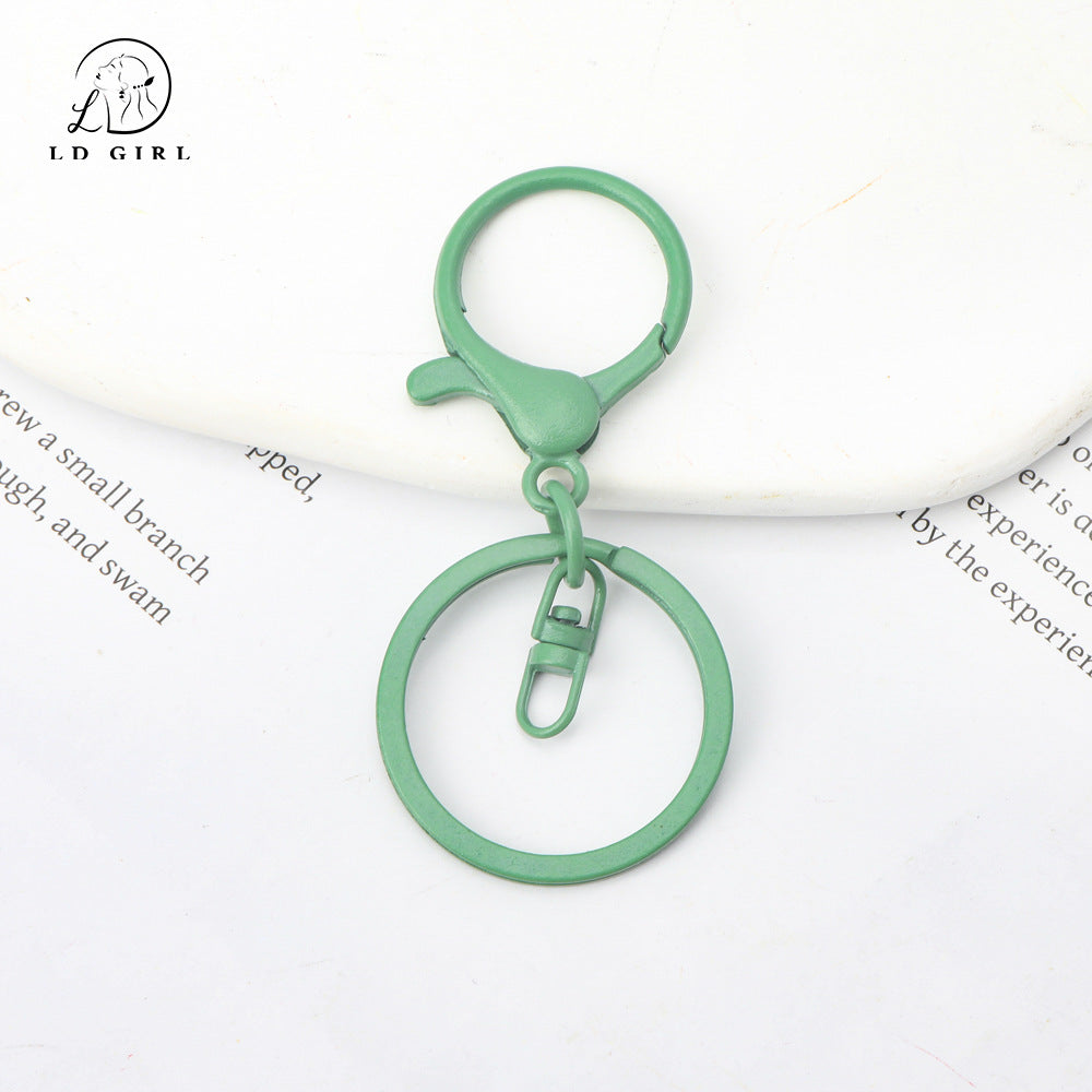 A MOQ10PCS key ring three-piece DIY handmade accessories