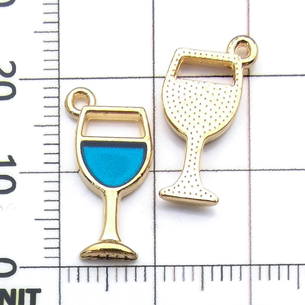 NO. 22-1 Mixed 20lake blue charm metal, alloy