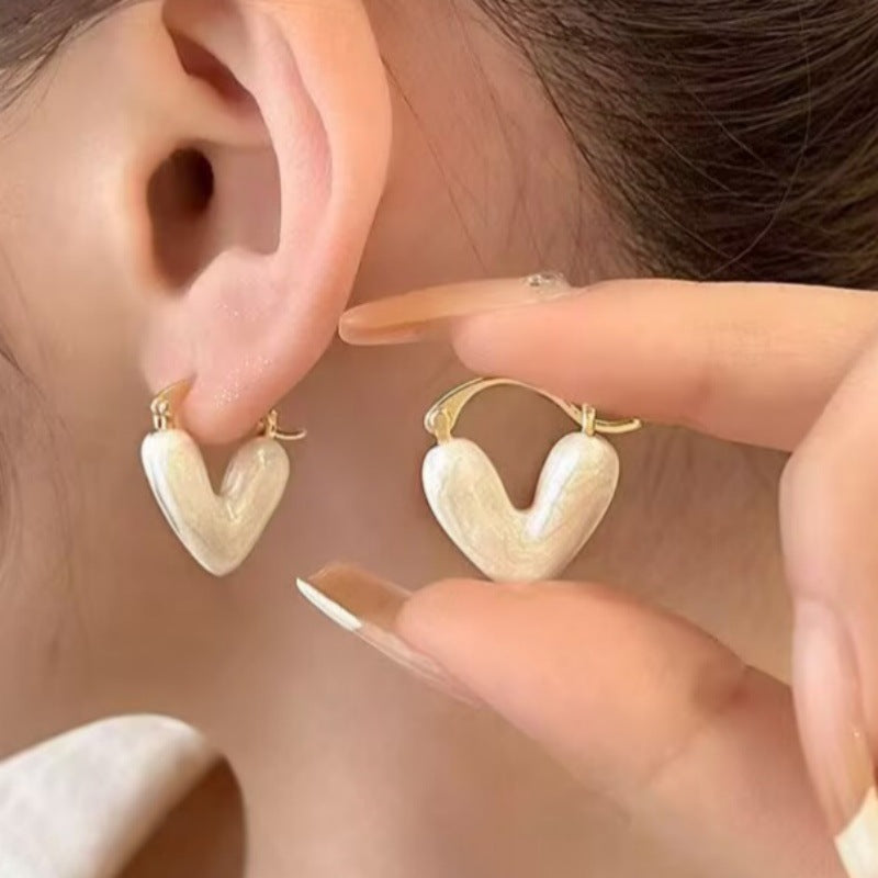 E12,925 Silver Needle Geometric Pearl Earrings G