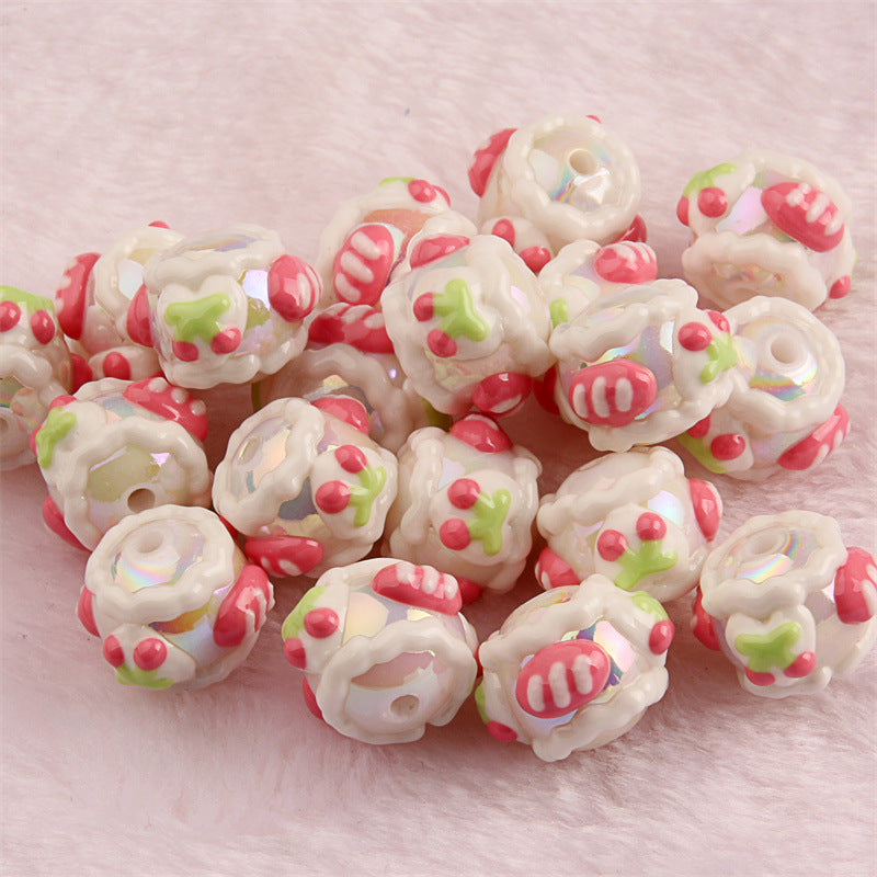 No.67 acrylic hand-painted beads color beaded DIY accessories