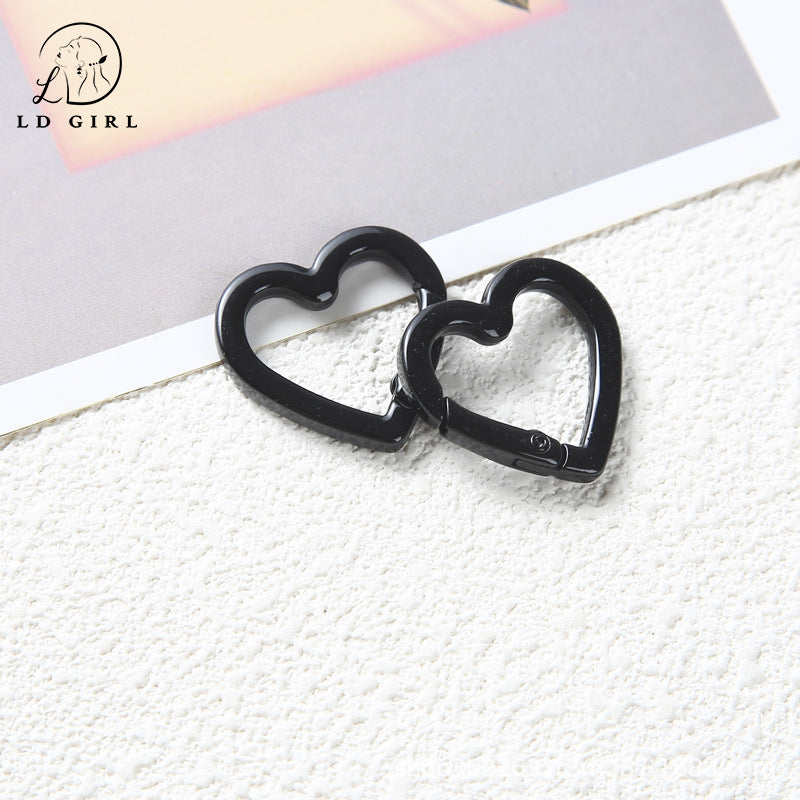 A heart-shaped spring chain, keychain