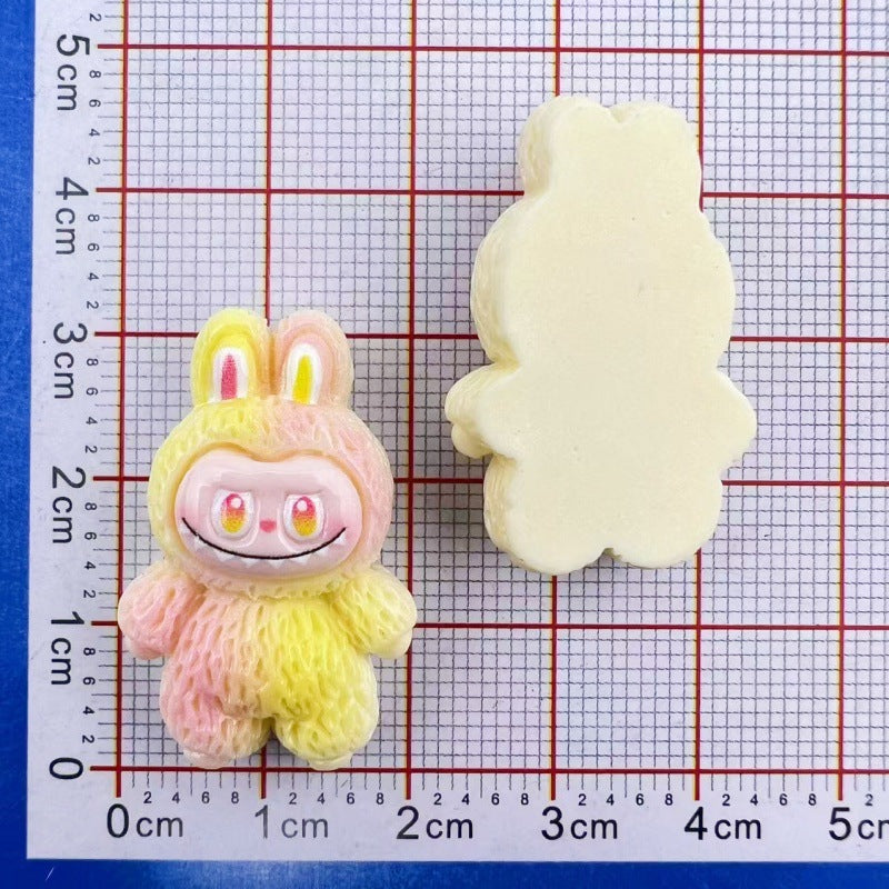 Abubu1 Cute cartoon DIY accessories/cream glue handmade/keychain pendant mobile phone case patch
