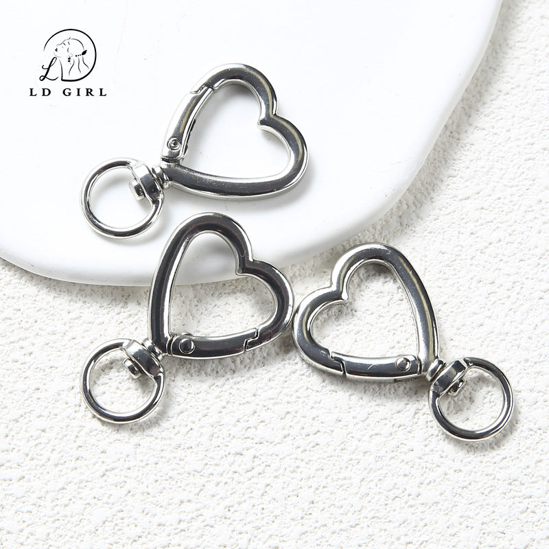 A love keychain, DIY luggage buckle, jewelry accessories materials