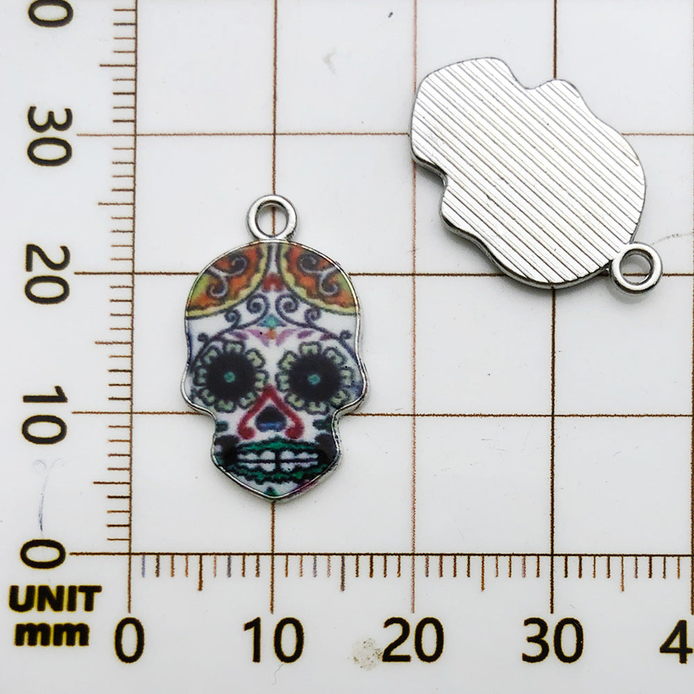 NO.19 printed skull