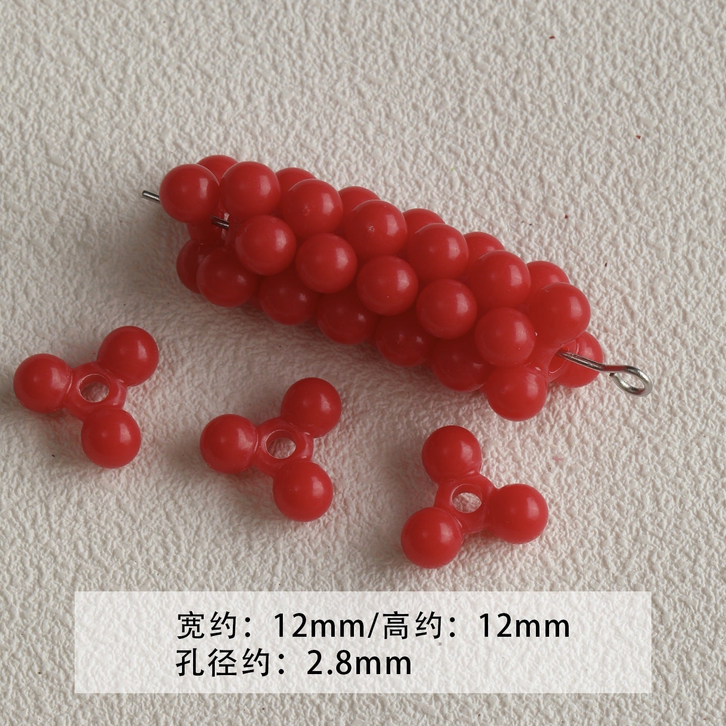 Red coffee color/acrylic paint beads/DIY accessories materials