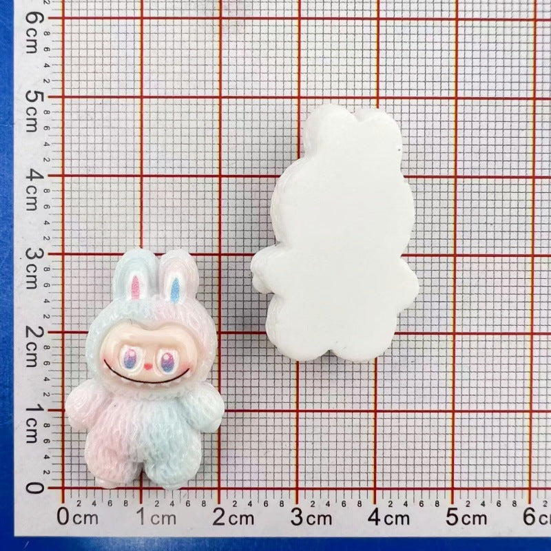 Abubu1 Cute cartoon DIY accessories/cream glue handmade/keychain pendant mobile phone case patch