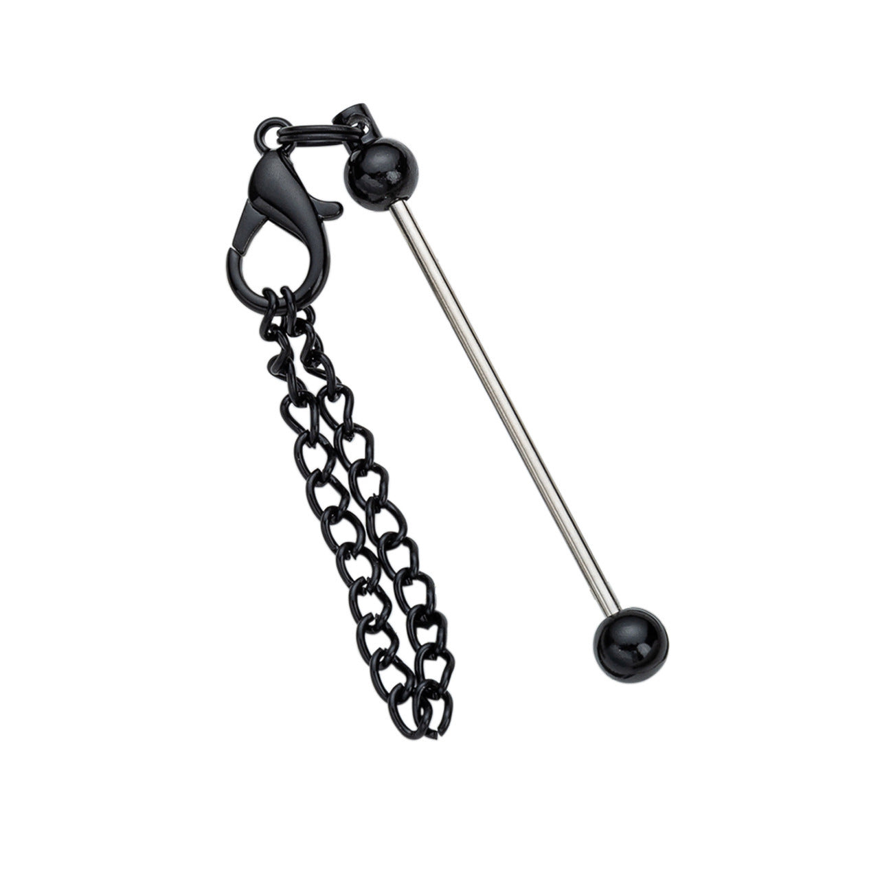 17-Color DIY Mini Beaded Keychain 8cm