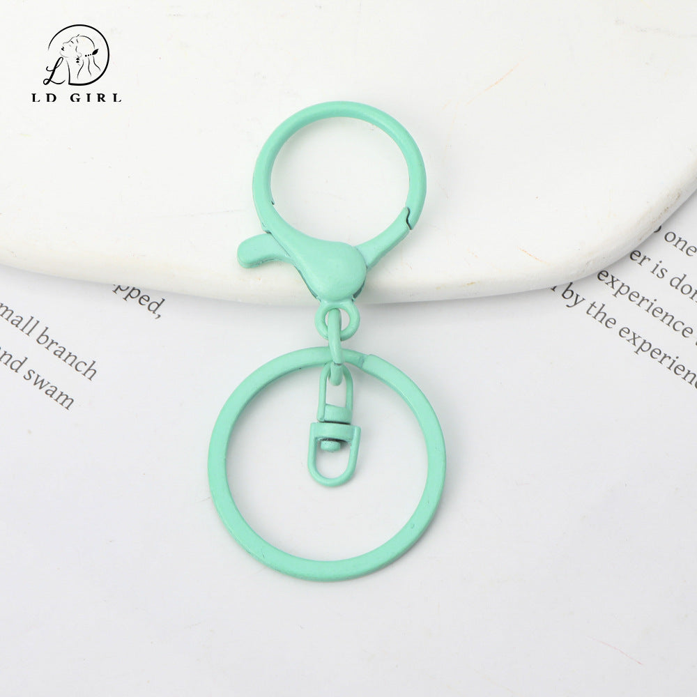 A MOQ10PCS key ring three-piece DIY handmade accessories