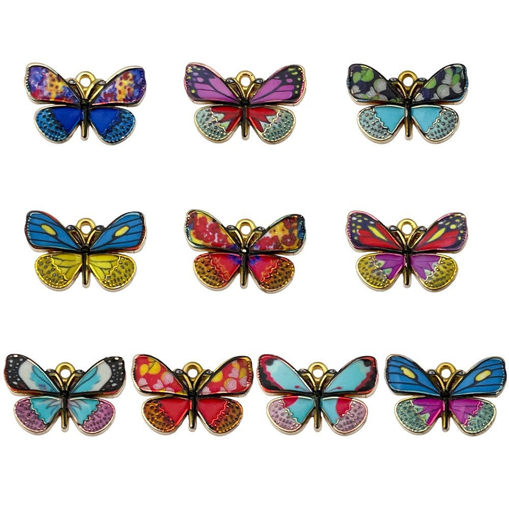 NO.6 butterfly pendant, DIY jewelry accessories.