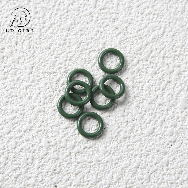 A Non-openable, paint DIY closed ring, connecting ring, accessories