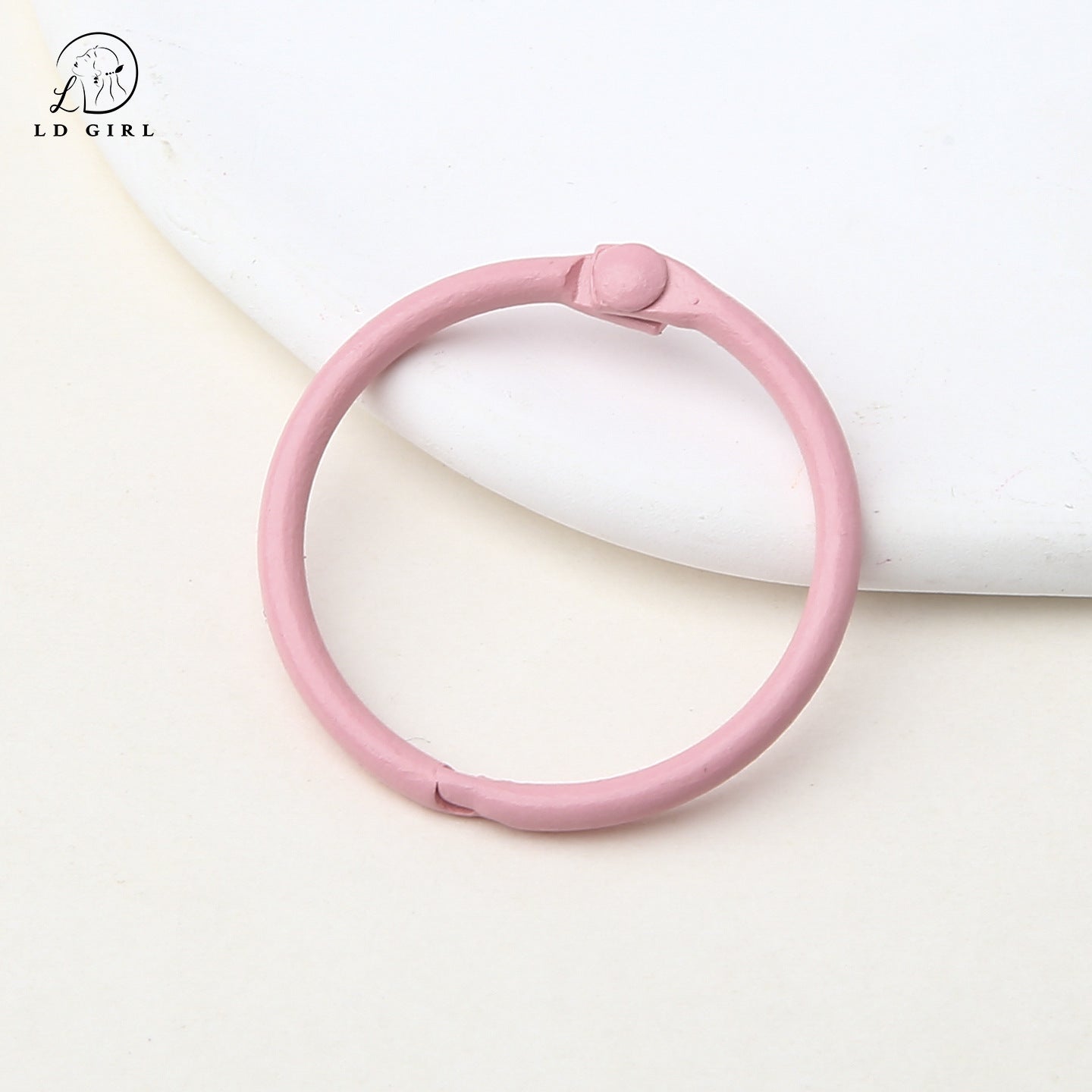 A paint, book ring, movable card ring, desk calendar loose-leaf line buckle, binding ring buckle d, iy alloy accessories, book ring, keychain