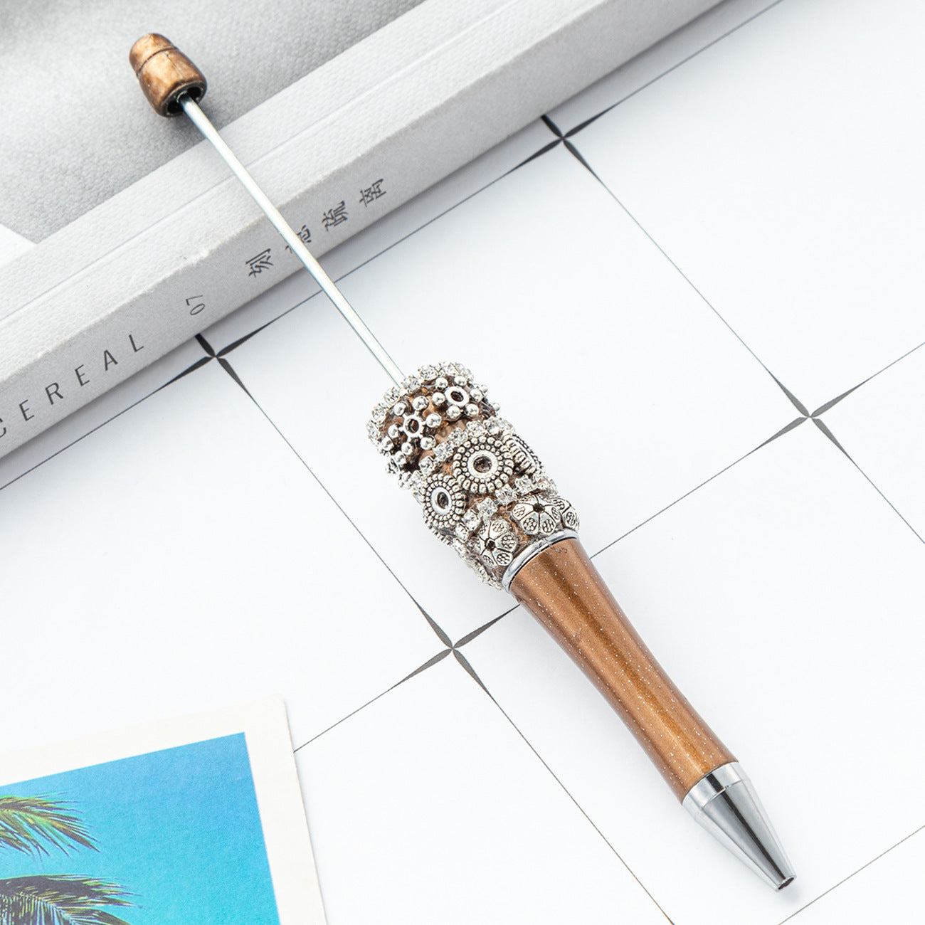 DIY Ball Pen, Vintage Flower Ball Pen