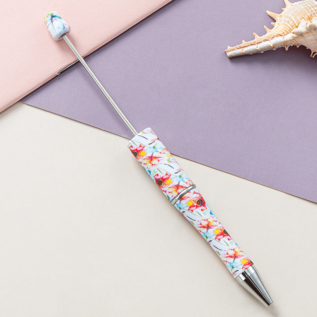 139-Color!! Printed , new bead pen, handmade DIY pen