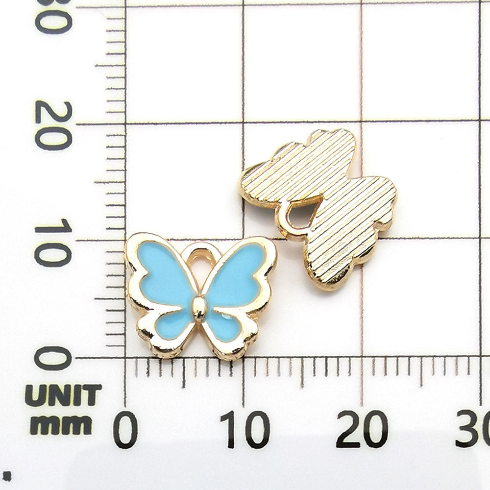 NO. 22-1 Mixed 20lake blue charm metal, alloy