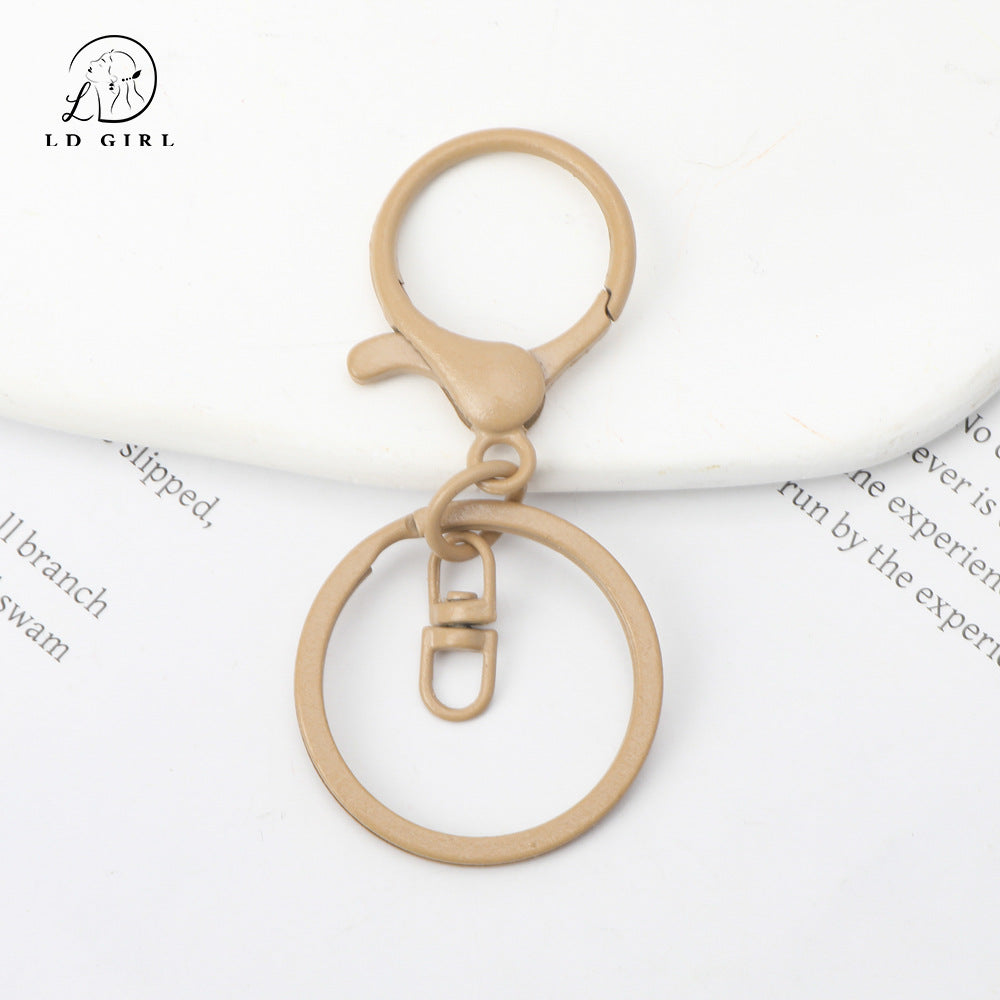 A MOQ10PCS key ring three-piece DIY handmade accessories