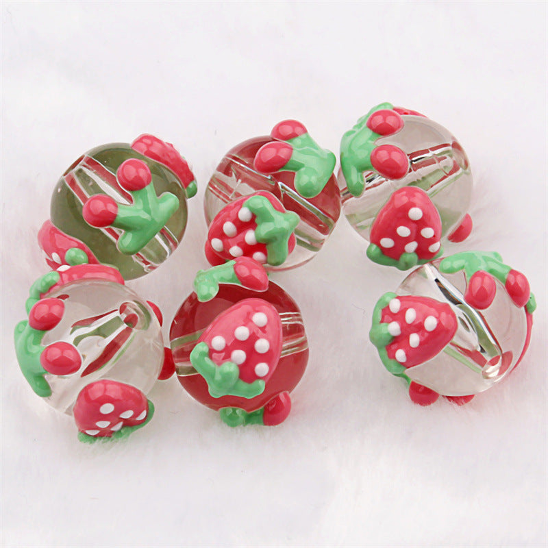 NO.8 Transparent Beads + Strawberry Cherry