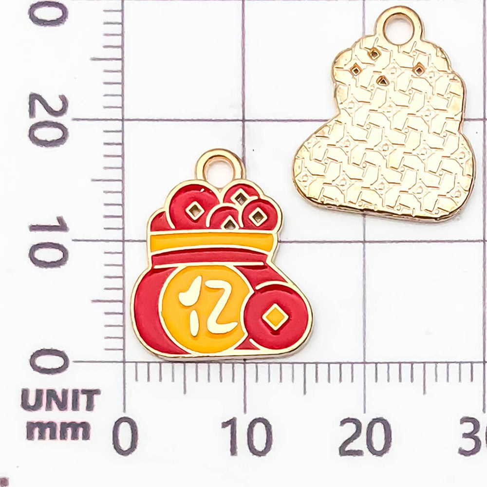 NO.10 Mixed 20 New Year's metal alloy