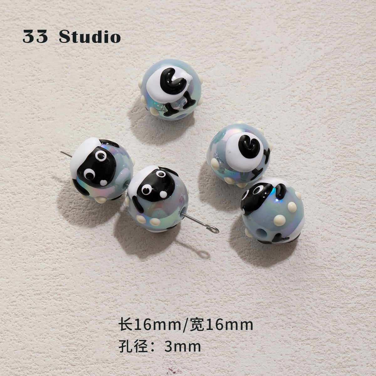 Heavy industry hand-painted beads/glazed beads/partition beads/DIY accessories
