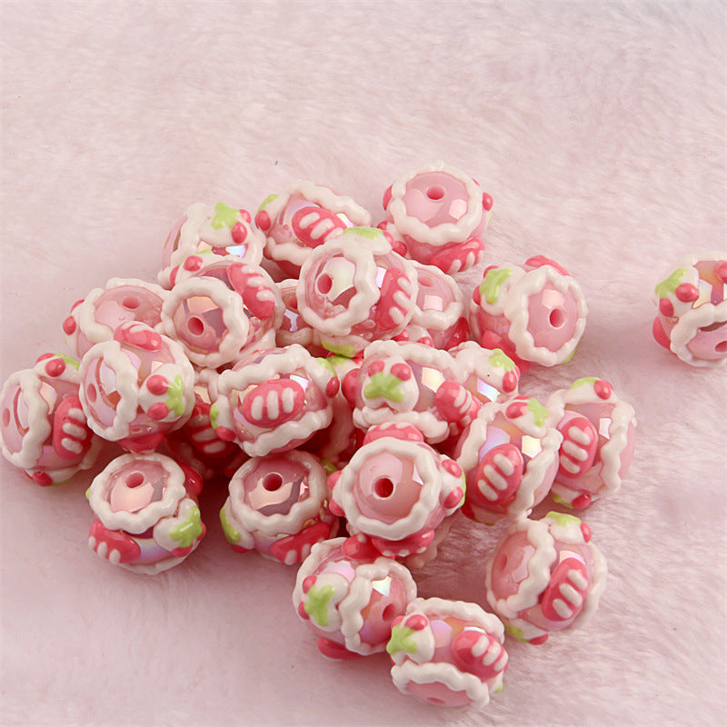 No.67 acrylic hand-painted beads color beaded DIY accessories