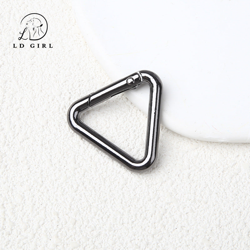 A triangle spring buckle, mountaineering buckle, keychain, hanging buckle, DIY jewelry accessories